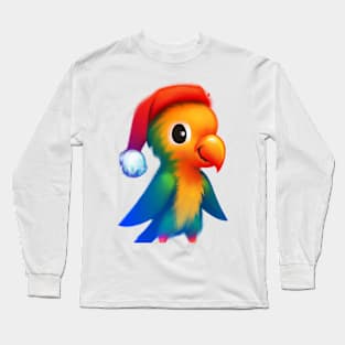 Cute Parrot Drawing Long Sleeve T-Shirt